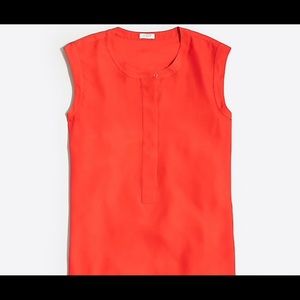 JCrew Drapey Sleeveless Popover shirt
